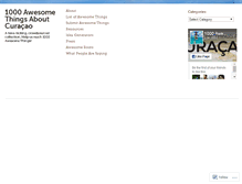 Tablet Screenshot of 1000awesomethingsaboutcuracao.com
